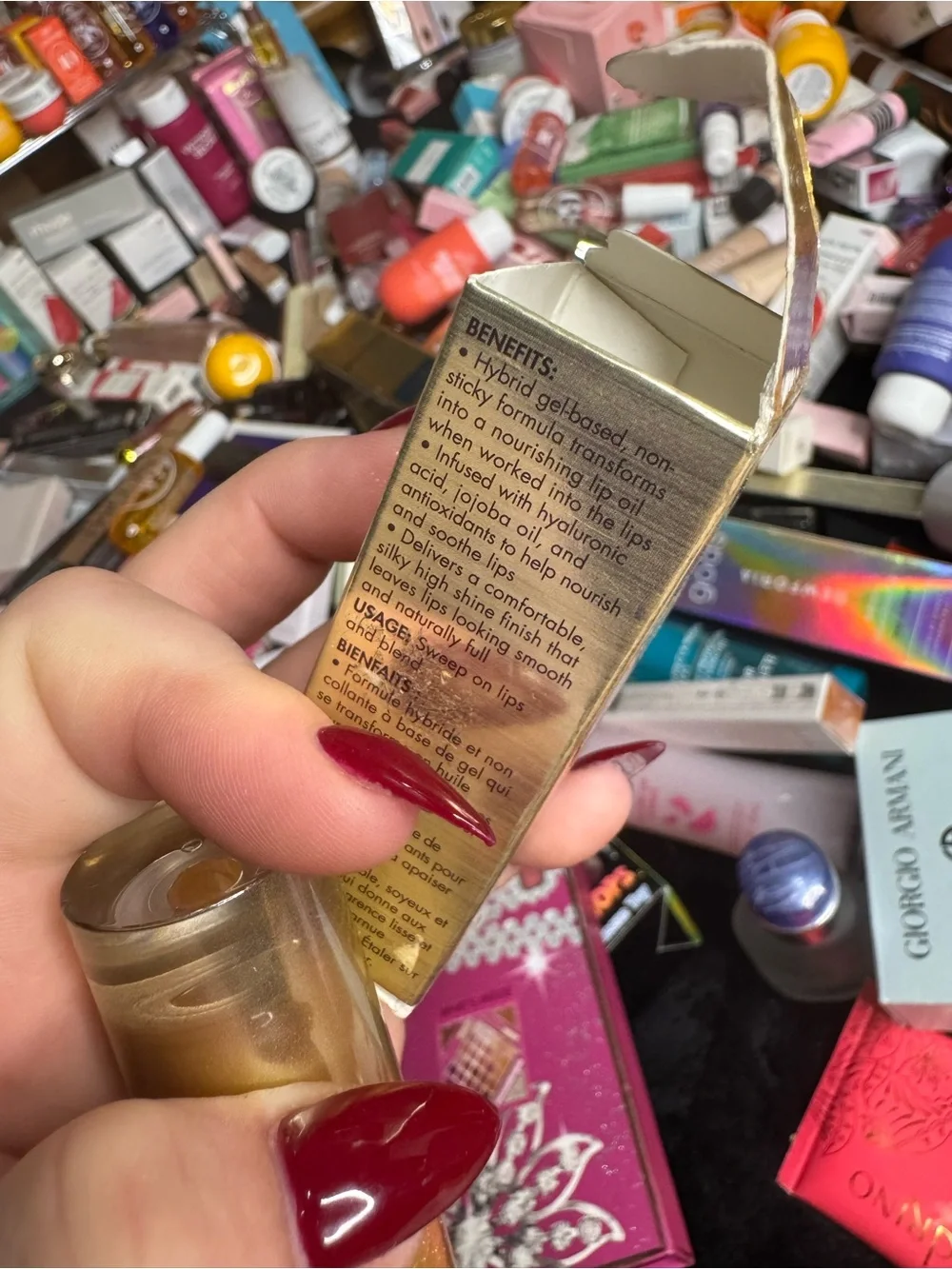 stila Heaven's Dew Gel Lip Oil - Shimmering Gold